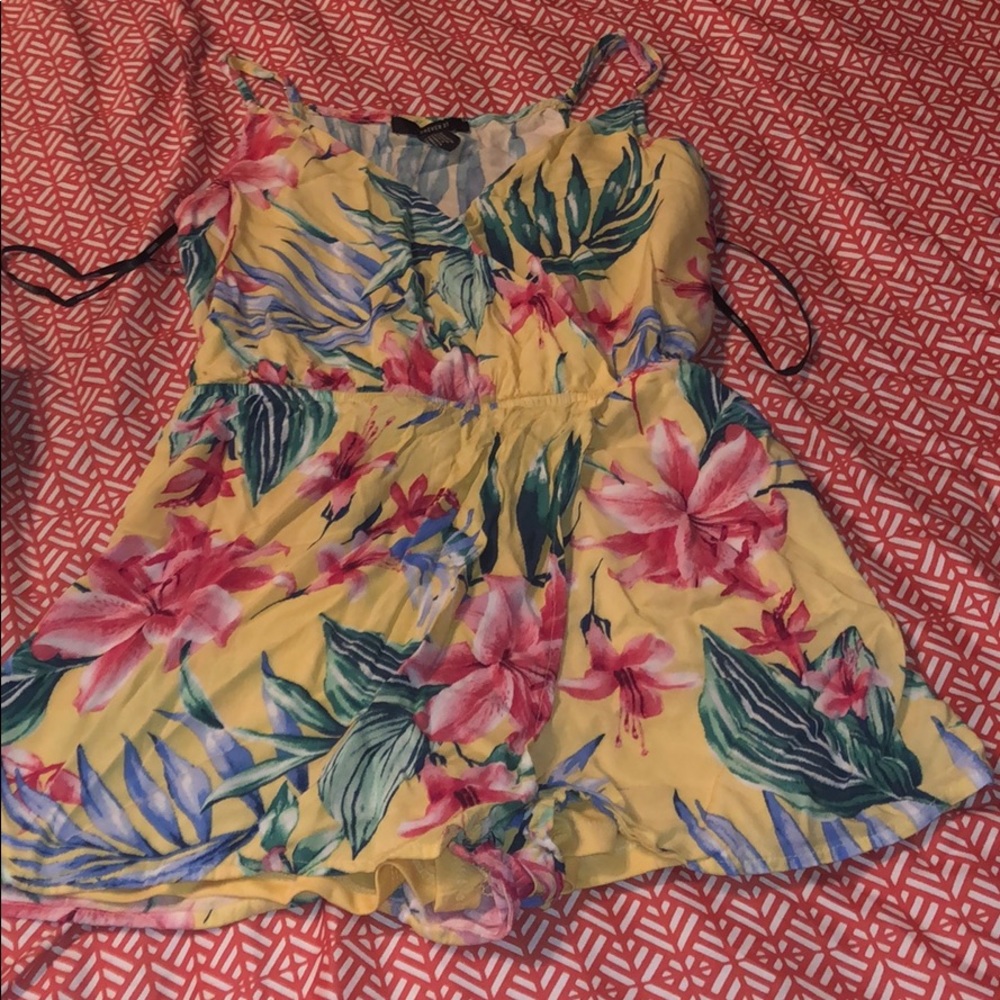 Forever 21 floral romper